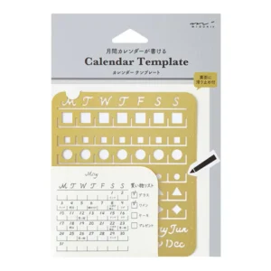 MIDORI Calendar Template L Monthly Block